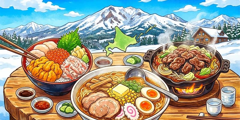 北海道デカ盛り - ジンギスカン・海鮮・味噌ラーメン