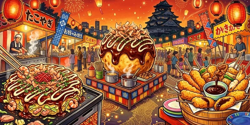大阪デカ盛り完全MAP - 食い倒れの街の真髄