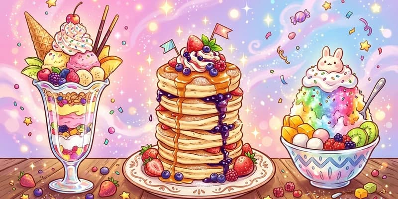 巨大スイーツ特集 - パフェ・パンケーキ・かき氷