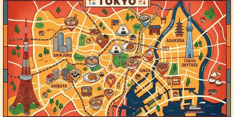 東京デカ盛りMAP - エリア別おすすめ